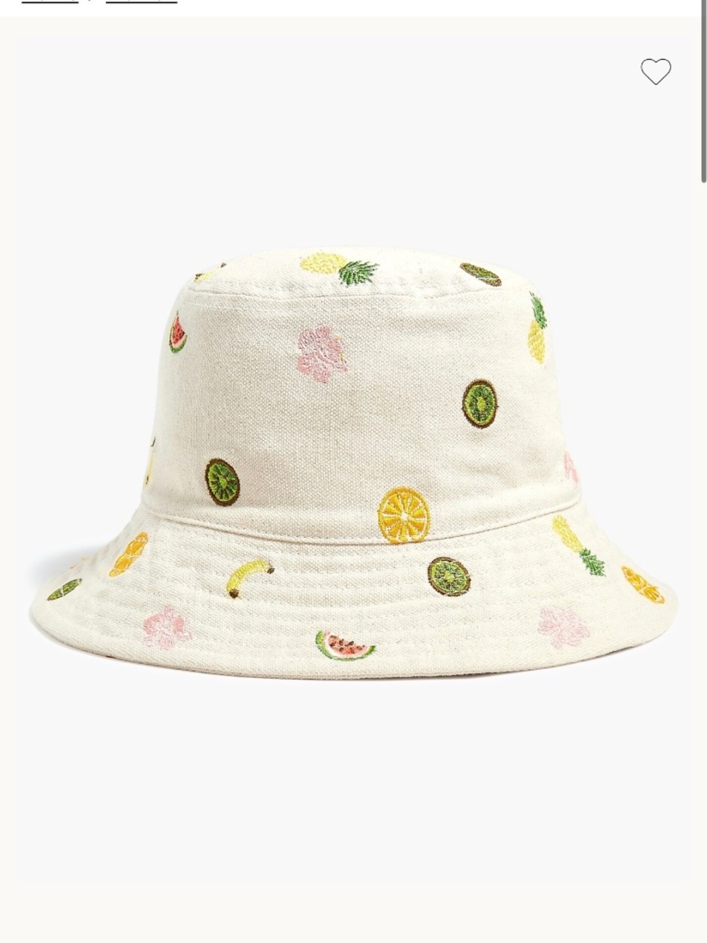 NWT J. Crew fruit bucket hat (size M/L)